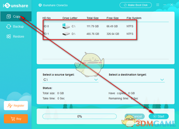 iSunshare CloneGo(系统备份还原工具)v3.0.3.8