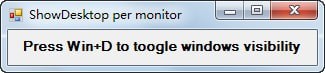 ShowDesktop Per Monitor(显示当前屏幕工具)v1.0