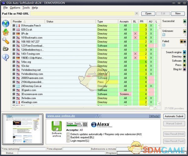 GSA Auto SoftSubmit(自动提交软件)v8.24