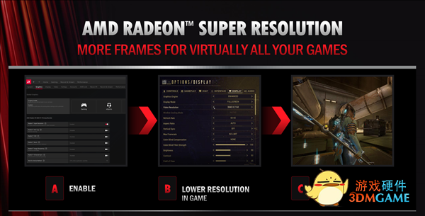 AMD RSR超分辨率技术登场：白捡3倍性能、支持几千游戏
