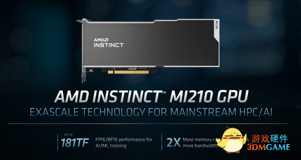 AMD发布6nm MI210计算卡：64GB HBM2e显存、300W功耗