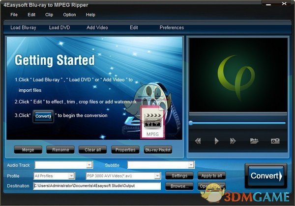 4Easysoft Blu ray to MPEG Ripv1.0