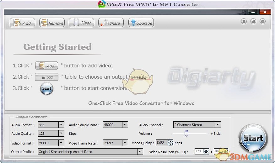 WinX Free WMV to MP4 Convertev1.0