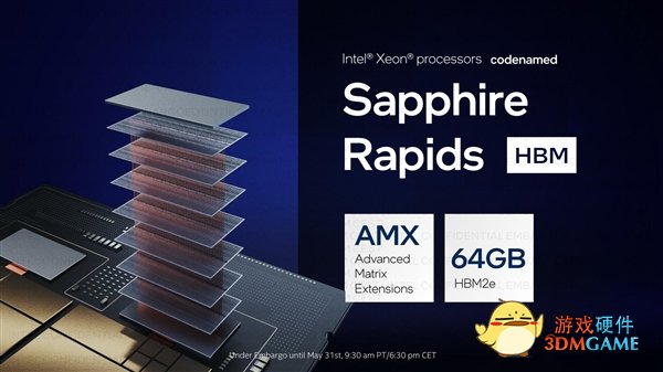 Intel 56核心新至强性能首秀：64GB HBM2e加持、轻松提升2倍