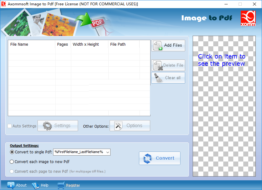 Axommsoft Image to PDFv1.2