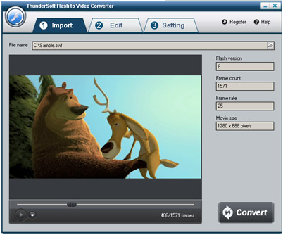 Flash SWF视频转换器v1.3.1