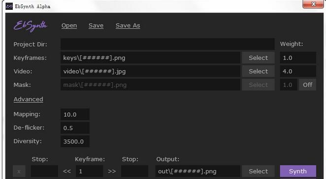 EbSynth Alphav1.0