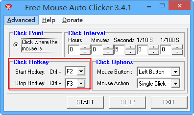 Free Mouse Auto ClickerV3.4.1