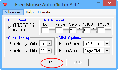 Free Mouse Auto ClickerV3.4.1