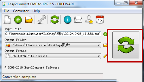 Easy2Convert EMF to JPGv2.5