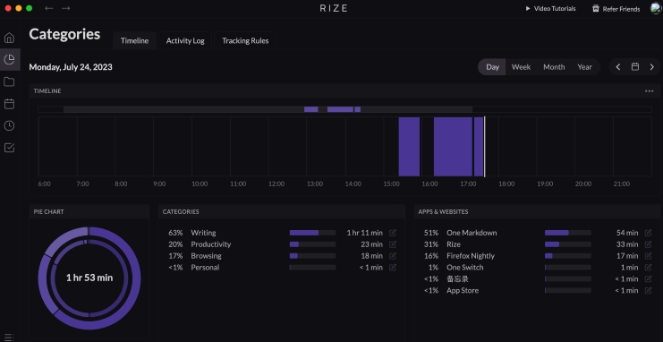 Rize桌面端时间跟踪 v0.18.15