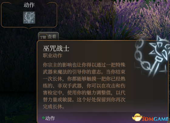 《博德之门3》邪术师子职：咒剑MOD