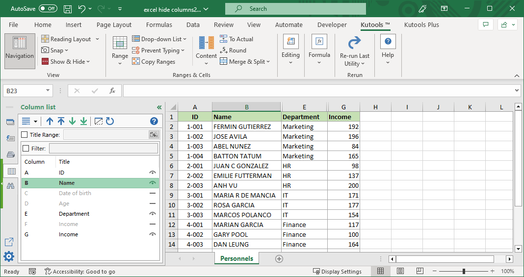 Kutools For Excel