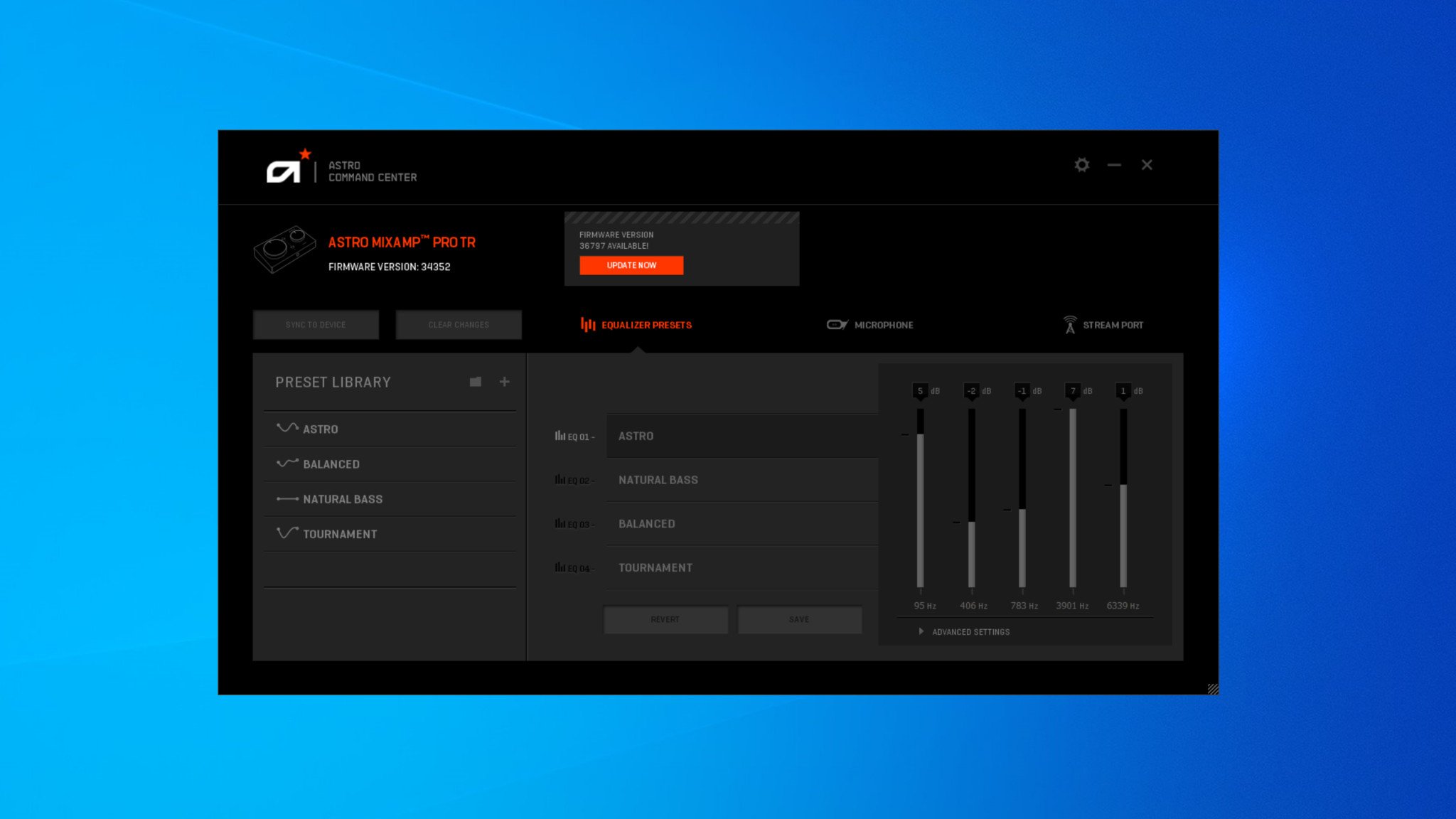 Astro Firmware Update