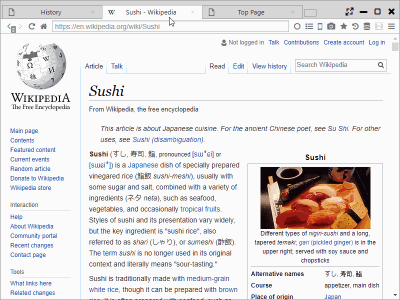 Sushi浏览器-0.30.0-x32免安装版