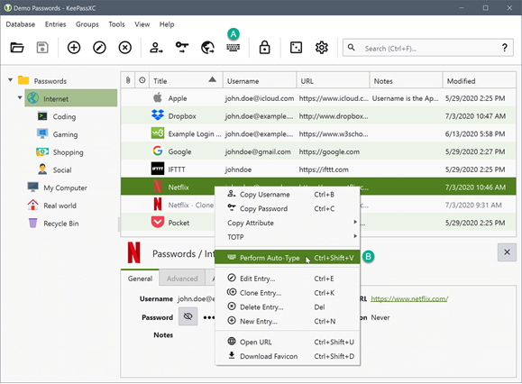 KeePassXC-2.6.6-32位便携版