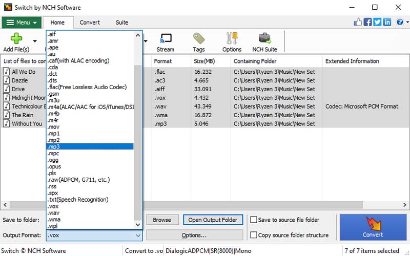 Switch Audio File Converter11.28