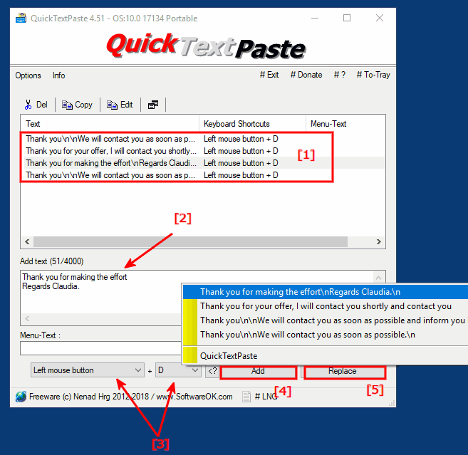 QuickTextPaste便携版