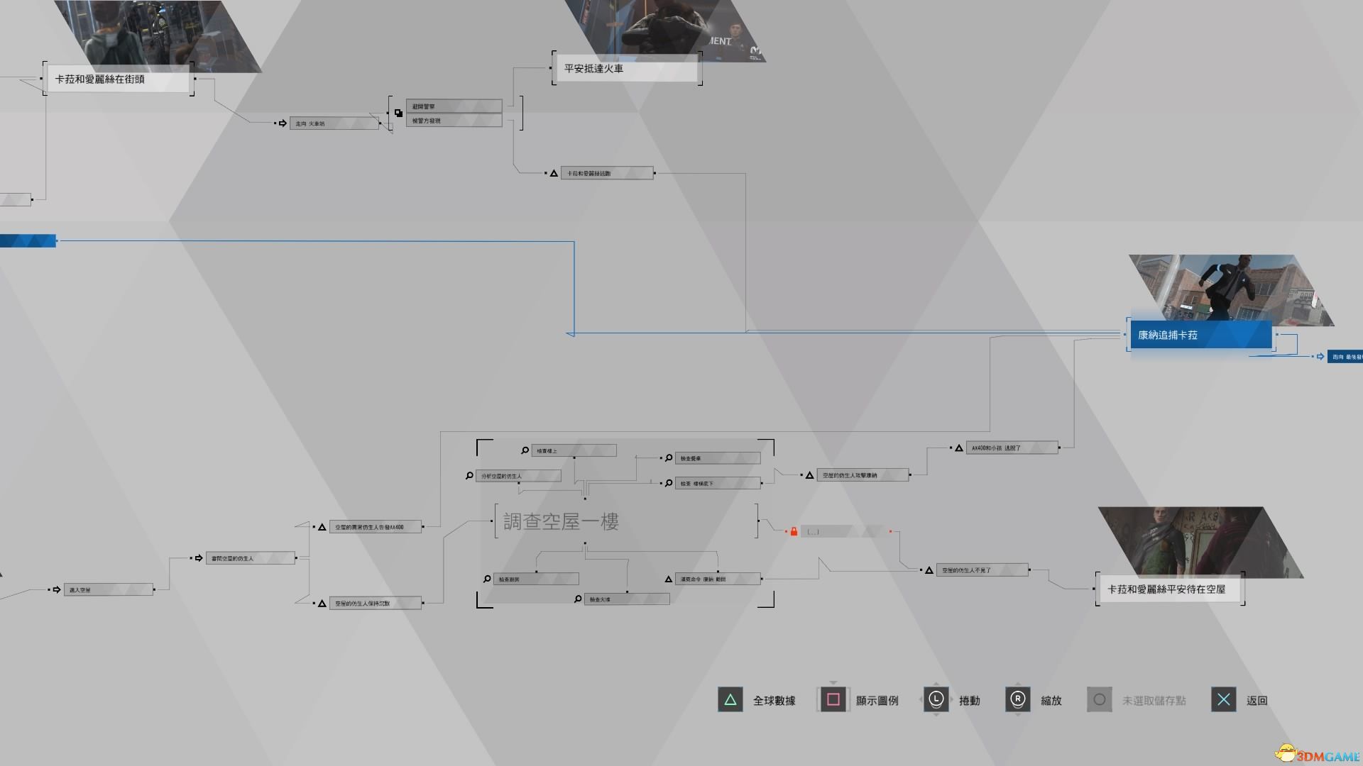 《底特律：变人》全流程分支条件图解 全成就奖杯达成路线