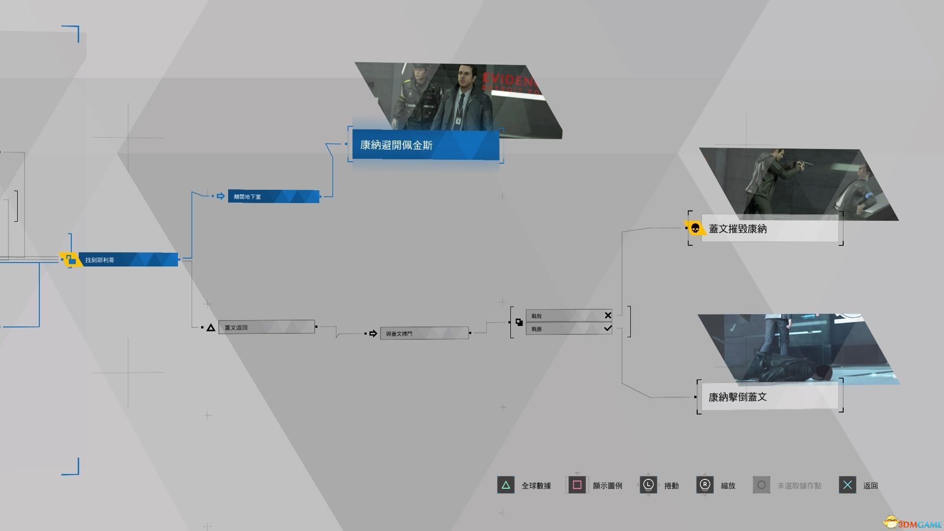 《底特律：变人》全流程分支条件图解 全成就奖杯达成路线