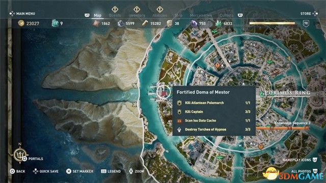 《刺客信條：奧德賽》亞特蘭蒂斯之命運DLC圖文攻略  全支線全成就攻略