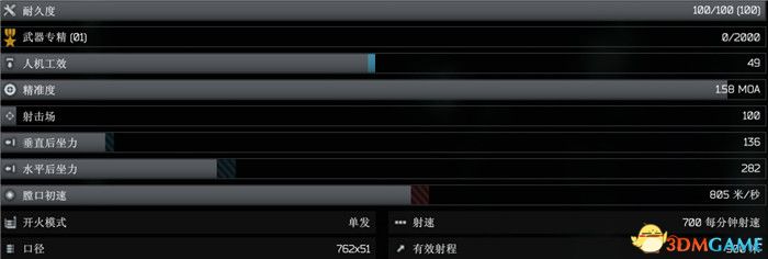 《逃离塔科夫》全武器图鉴 全武器外观及属性参数一览