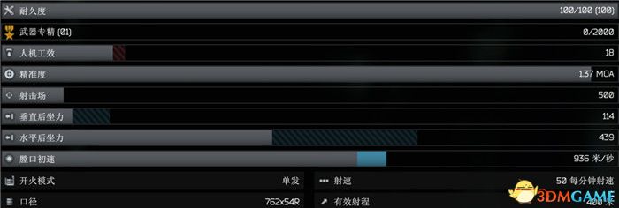 《逃离塔科夫》全武器图鉴 全武器外观及属性参数一览