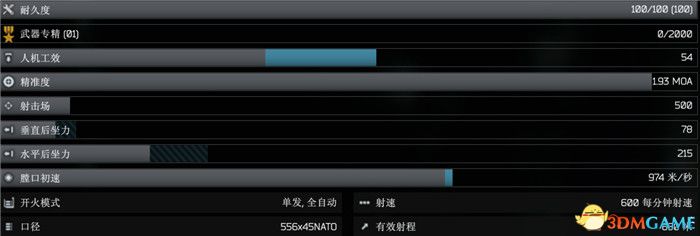 《逃离塔科夫》全武器图鉴 全武器外观及属性参数一览