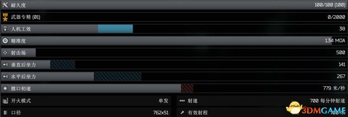 《逃离塔科夫》全武器图鉴 全武器外观及属性参数一览