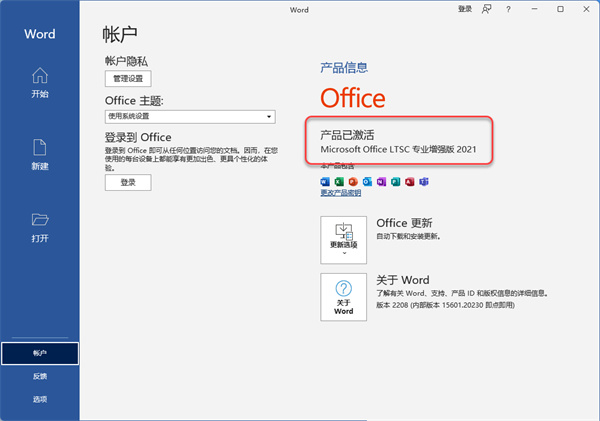 Microsoft Office2021专业增强版