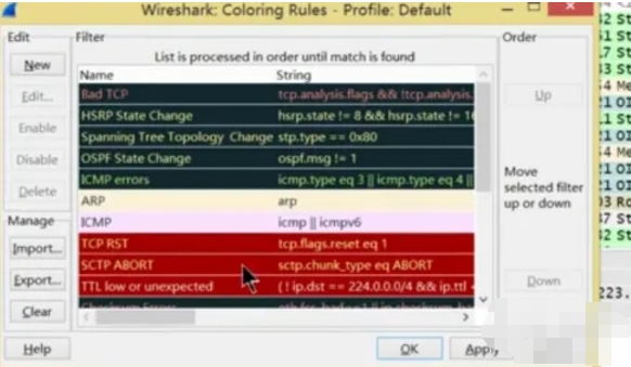 wireshark怎么设置高亮颜色
