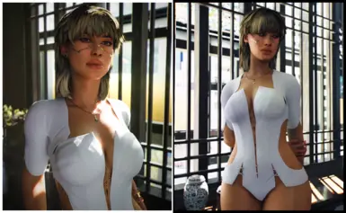 《赛博朋克2077》皮革紧身衣外观MOD