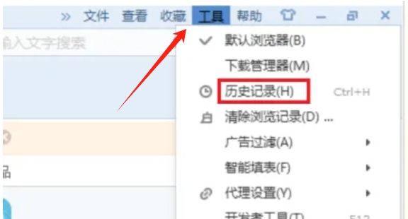 搜狗浏览器怎么查看历史记录