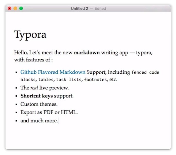 Typora Mac版