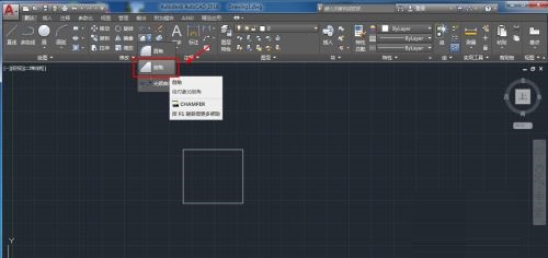 CAD2018如何给图形添加倒角