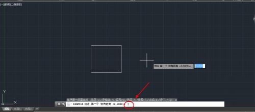 CAD2018如何给图形添加倒角