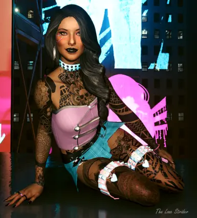 《赛博朋克2077》大腿吊袜带MOD