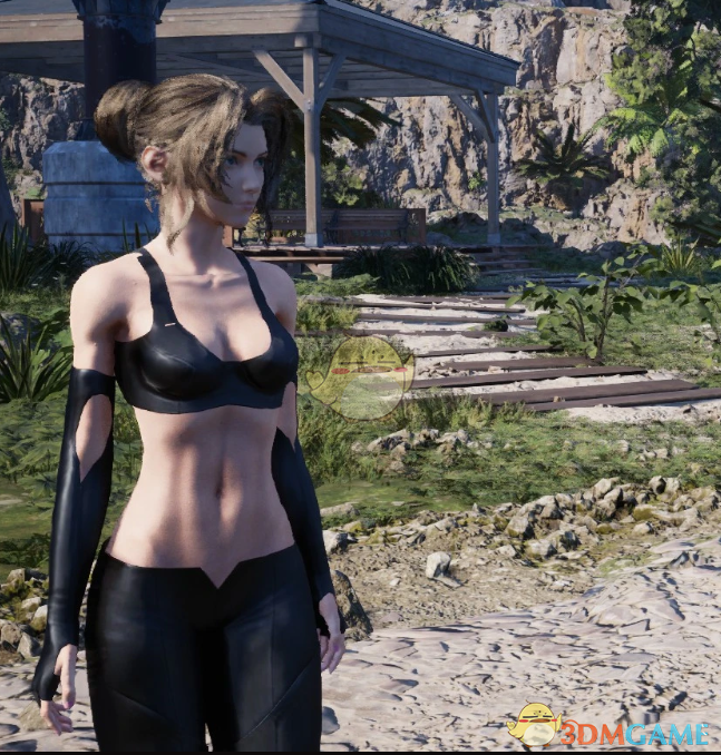 《最终幻想7：重生》MOD|爱丽丝的性感黑色皮革套装|下载