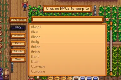 《星露谷物语》简单传送MOD