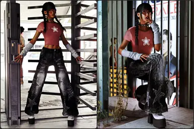 《赛博朋克2077》Y2K休闲装外观MOD