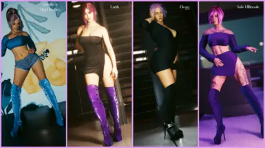 《赛博朋克2077》大腿高筒靴MOD