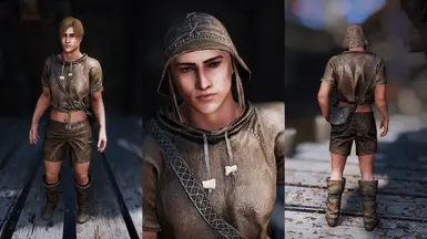 《上古卷轴5：天际重制版》短款钓鱼衣混搭MOD