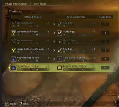 《怪物猎人：荒野》MOD|更好的物品交易|下载