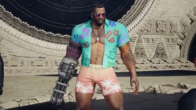 《最终幻想7：重生》MOD|巴雷特度假服装|下载