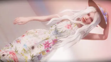 《上古卷轴5：天际重制版》碎花连衣裙MOD