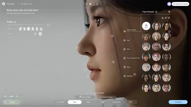 《InZOI》更高质量的皮肤和面部MOD