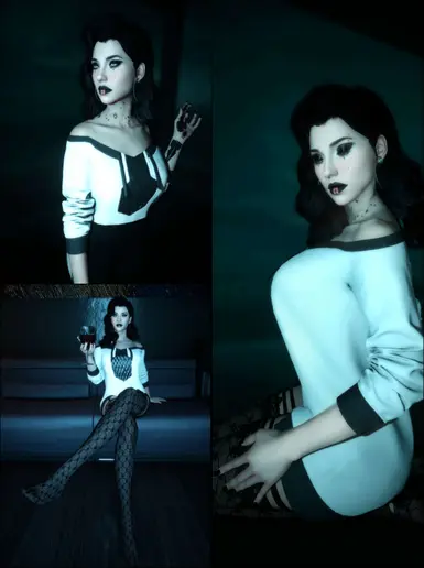 《赛博朋克2077》女式休闲毛衣MOD