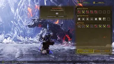 《怪物猎人：荒野》高质量任务结果背景MOD