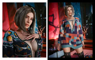 《赛博朋克2077》毛衣连衣裙外观MOD
