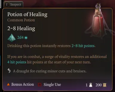 《博德之门3》MOD|更好的家庭酿造治疗药水|下载